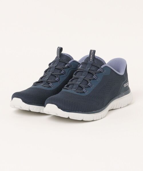 SKECHERS(スケッチャーズ)の「【SKECHERS】VIRTUE - ESTER(スニーカー・レディース・ネイビー/ブラック×ブラック・23.0cm/23.5cm/24.0cm/24.5cm/25.0cm/22.5cm)」の1枚目の写真