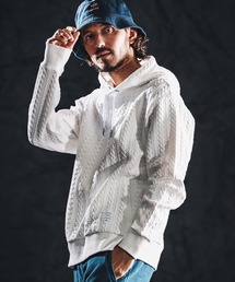 mpa4022-cable knit jacquard parka パーカー(WR26S-11)