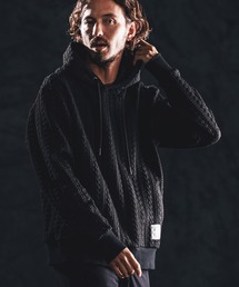 mpa4022-cable knit jacquard parka パーカー(WR26S-11)