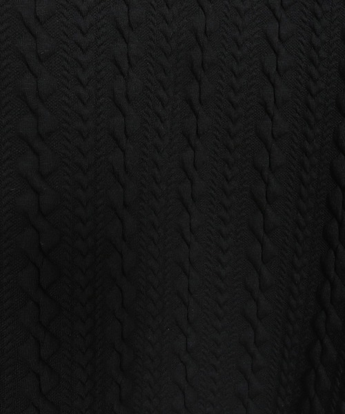 wjk reluxe(ダブルジェーケーリラックス)の「mpa4022-cable knit jacquard parka パーカー(WR26S-11)(パーカー・メンズ・ブラック/トップグレー/ホワイト・L/M/S)」の4枚目の写真