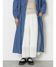 Samansa Mos2 | 【WEB限定】レースペチパンツ(その他パンツ)