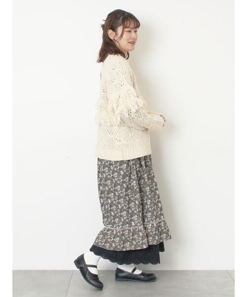 Samansa Mos2(サマンサ モスモス)の「【WEB限定】レースペチパンツ(その他パンツ・レディース・オフホワイト/ブラック・F)」の15枚目の写真