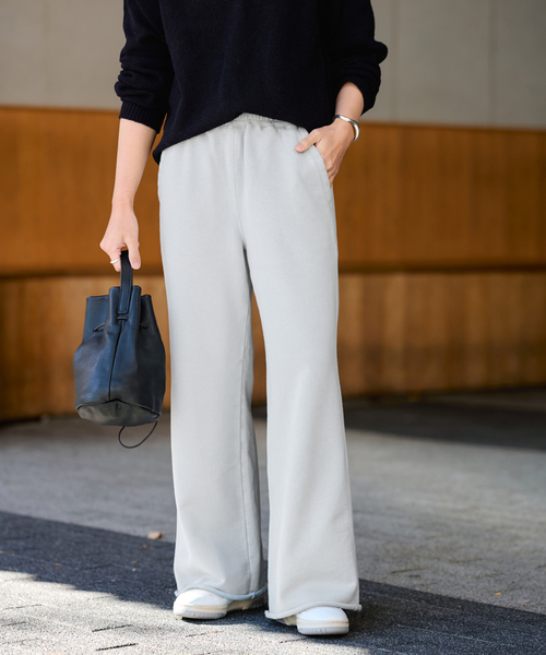 FRAMeWORK（フレームワーク）の「SWEAT パンツ（スウェットパンツ・レディース・アイボリー/ブルー・36/38）」の5枚目の写真