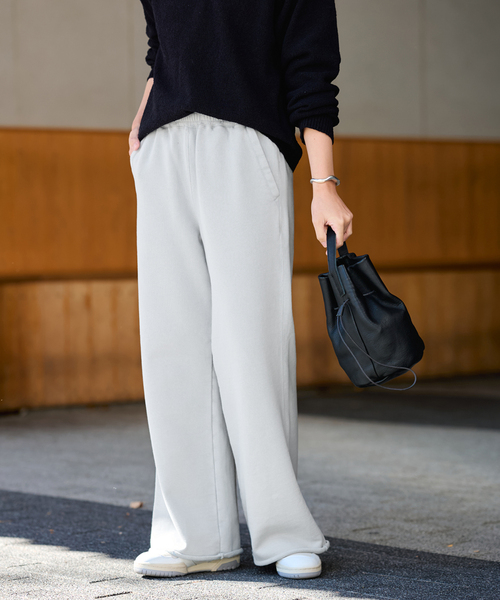 FRAMeWORK（フレームワーク）の「SWEAT パンツ（スウェットパンツ・レディース・アイボリー/ブルー・36/38）」の6枚目の写真