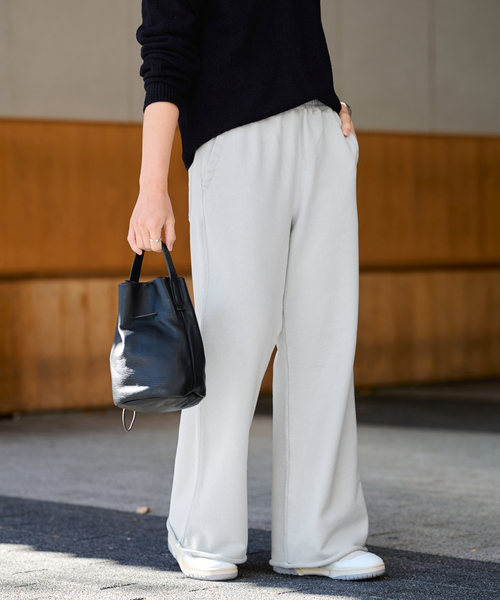 FRAMeWORK（フレームワーク）の「SWEAT パンツ（スウェットパンツ・レディース・アイボリー/ブルー・36/38）」の7枚目の写真