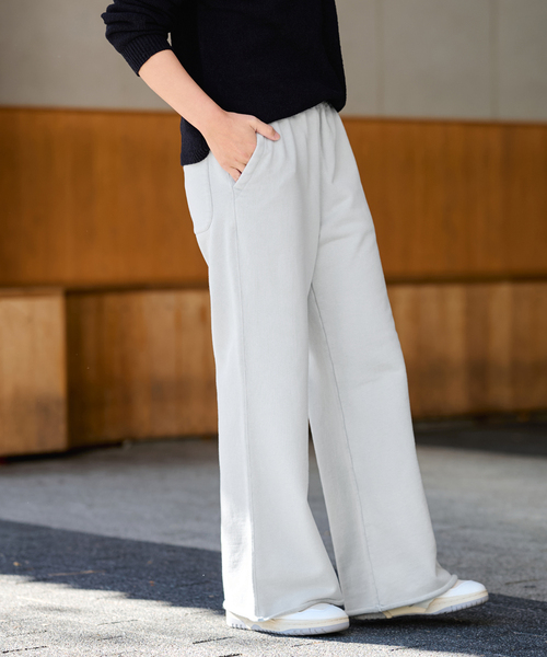 FRAMeWORK（フレームワーク）の「SWEAT パンツ（スウェットパンツ・レディース・アイボリー/ブルー・36/38）」の8枚目の写真