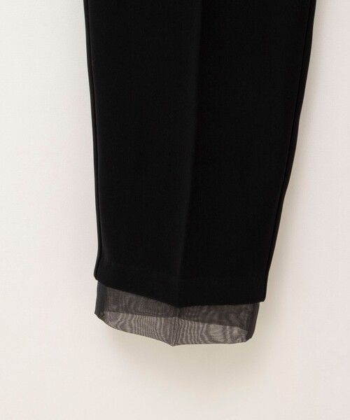 NOLLEY’S(ノーリーズ)の「《セットアップ対応》ウォッシャブルダブルクロススリムパンツ(その他パンツ・レディース・ネイビー/ブラック・38/36)」の6枚目の写真