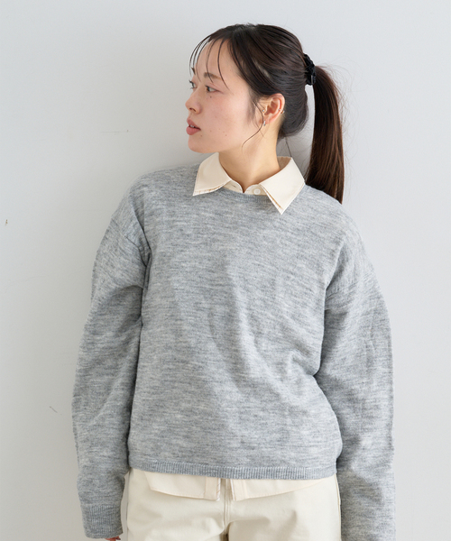 U by SPICK&SPAN（ユーバイスピックアンドスパン）の「ダブルカラーシャツ（シャツ/ブラウス・レディース・イエロー系その他/ライトブルー・38/36）」の21枚目の写真