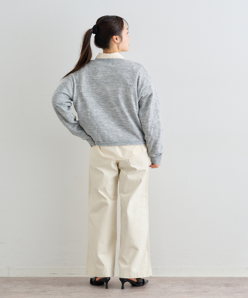 U by SPICK&SPAN（ユーバイスピックアンドスパン）の「ダブルカラーシャツ（シャツ/ブラウス・レディース・イエロー系その他/ライトブルー・38/36）」の19枚目の写真