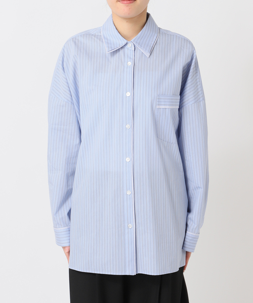 U by SPICK&SPAN（ユーバイスピックアンドスパン）の「ダブルカラーシャツ（シャツ/ブラウス・レディース・イエロー系その他/ライトブルー・38/36）」の17枚目の写真