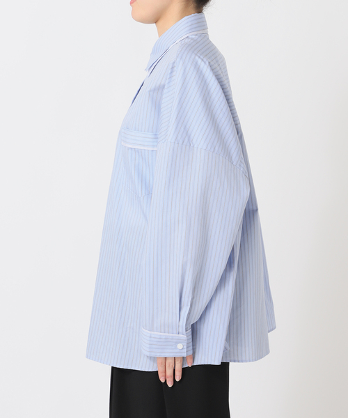 U by SPICK&SPAN（ユーバイスピックアンドスパン）の「ダブルカラーシャツ（シャツ/ブラウス・レディース・イエロー系その他/ライトブルー・38/36）」の16枚目の写真