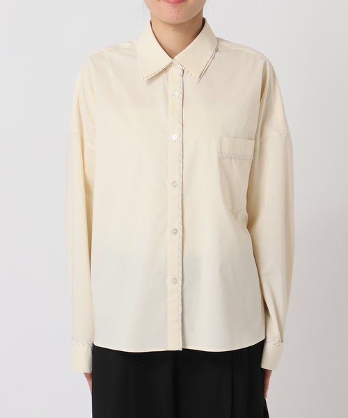 U by SPICK&SPAN（ユーバイスピックアンドスパン）の「ダブルカラーシャツ（シャツ/ブラウス・レディース・イエロー系その他/ライトブルー・38/36）」の8枚目の写真