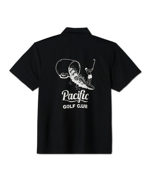 Pacific GOLF CLUB(パシフィックゴルフクラブ)の「【MEN】CUP & SURFER POLO SHIRT(ポロシャツ・メンズ・ホワイト/ブラック/オリーブ・S/M/L/XL)」の1枚目の写真