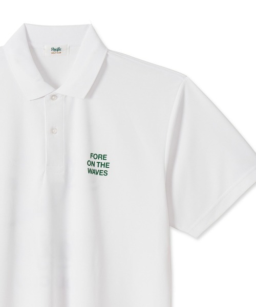 Pacific GOLF CLUB(パシフィックゴルフクラブ)の「【MEN】CUP & SURFER POLO SHIRT(ポロシャツ・メンズ・ホワイト/ブラック/オリーブ・S/M/L/XL)」の5枚目の写真