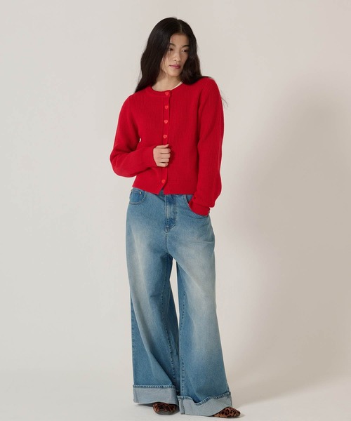 TINA:JOJUN(ティーナジョジュン)の「ヘム ロールアップ バギーデニムパンツ TINA:JOJUN(デニムパンツ・レディース・ブルー/ネイビー・S/M)」の20枚目の写真