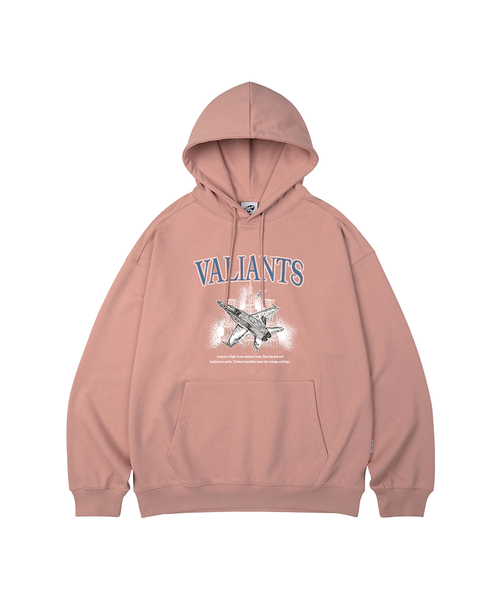 WILDROCK(ワイルドロック)の「VALIANTS オーバーサイズ フードパーカー_10 COL(パーカー・メンズ・ブラック/ベージュ/ネイビー/ブラウン/ピンク/ブルー/アイボリー/ダークグレー/バーガンディー/チャコール・SMALL/MEDIUM/LARGE)」の9枚目の写真