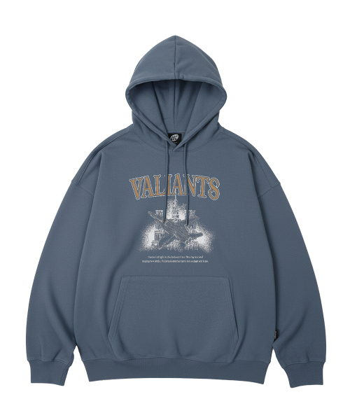 WILDROCK(ワイルドロック)の「VALIANTS オーバーサイズ フードパーカー_10 COL(パーカー・メンズ・ブラック/ベージュ/ネイビー/ブラウン/ピンク/ブルー/アイボリー/ダークグレー/バーガンディー/チャコール・SMALL/MEDIUM/LARGE)」の12枚目の写真
