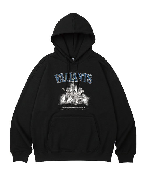 WILDROCK(ワイルドロック)の「VALIANTS オーバーサイズ フードパーカー_10 COL(パーカー・メンズ・ブラック/ベージュ/ネイビー/ブラウン/ピンク/ブルー/アイボリー/ダークグレー/バーガンディー/チャコール・SMALL/MEDIUM/LARGE)」の13枚目の写真