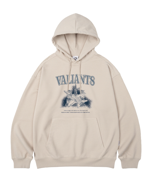 WILDROCK(ワイルドロック)の「VALIANTS オーバーサイズ フードパーカー_10 COL(パーカー・メンズ・ブラック/ベージュ/ネイビー/ブラウン/ピンク/ブルー/アイボリー/ダークグレー/バーガンディー/チャコール・SMALL/MEDIUM/LARGE)」の15枚目の写真