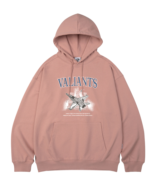 WILDROCK(ワイルドロック)の「VALIANTS オーバーサイズ フードパーカー_10 COL(パーカー・メンズ・ブラック/ベージュ/ネイビー/ブラウン/ピンク/ブルー/アイボリー/ダークグレー/バーガンディー/チャコール・SMALL/MEDIUM/LARGE)」の18枚目の写真