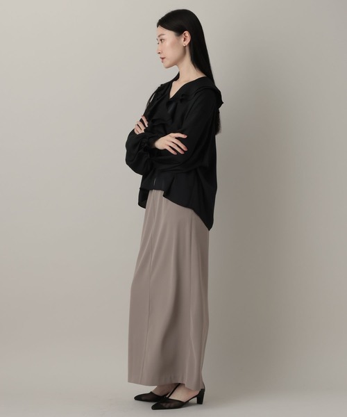 A part by（アパートバイ）の「ラッフルブラウス（シャツ/ブラウス・レディース・ライトブルー/ブラック/オフホワイト・FREE）」の18枚目の写真