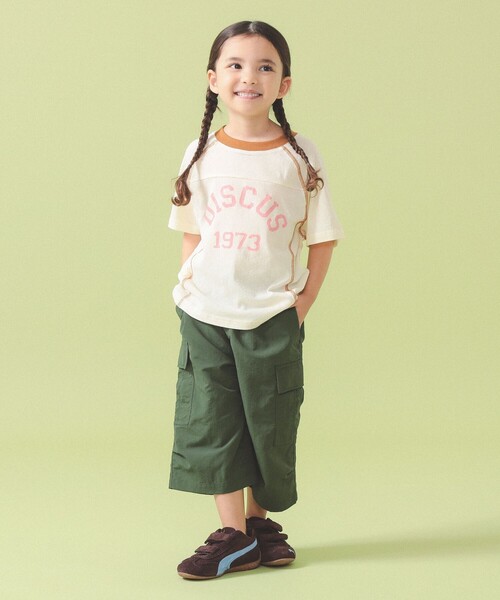 こども ビームス（コドモビームス）の「【別注】DISCUS ATHLETIC / 半袖 ラグラン スリーブ Tシャツ 2026SS（100～150cm）（Tシャツ/カットソー・キッズ・ベージュ/グリーン・L(140-150㎝)/M(120-130㎝)/S(100-110㎝)）」の15枚目の写真