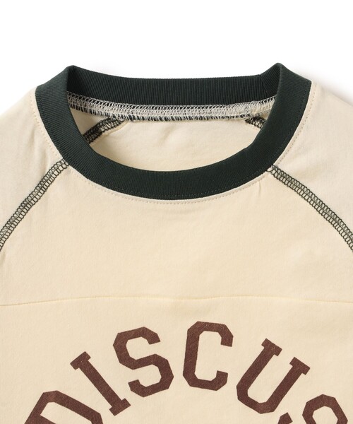 こども ビームス（コドモビームス）の「【別注】DISCUS ATHLETIC / 半袖 ラグラン スリーブ Tシャツ 2026SS（100～150cm）（Tシャツ/カットソー・キッズ・ベージュ/グリーン・L(140-150㎝)/M(120-130㎝)/S(100-110㎝)）」の8枚目の写真