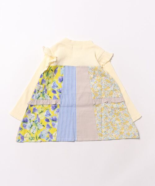 RAGMART（ラグマート）の「パッチワークチュニック（チュニック・キッズ・ピンク/オフホワイト・90cm/95cm）」の3枚目の写真