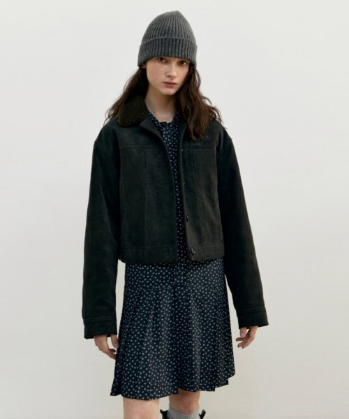 UNNOUT(アナウト)の「CORDUROY PADDED JACKET - CHARCOAL(ダウンジャケット/コート・レディース・その他・ONE SIZE)」の2枚目の写真