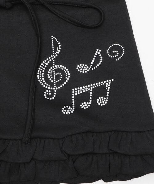 WEGO（ウィゴー）の「DISPARK/【26年春夏新作】musicnoteフリルスカパン（スカート・レディース・ブラック/ホワイト・FREE）」の15枚目の写真