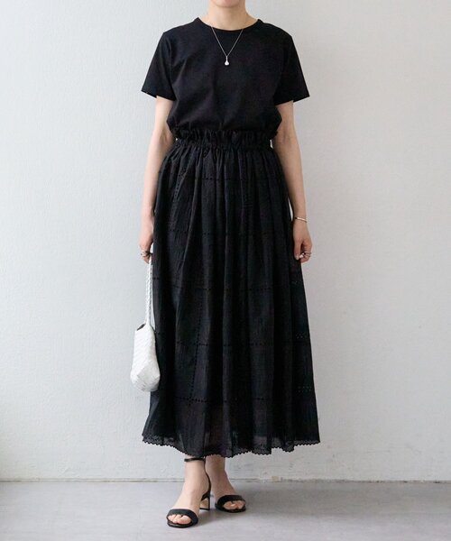 BEARDSLEY（ビアズリー）の「《HiROMITHiSTLE》スクエアフレームスカート（スカート・レディース・ベージュ/ブラック・FREE）」の8枚目の写真