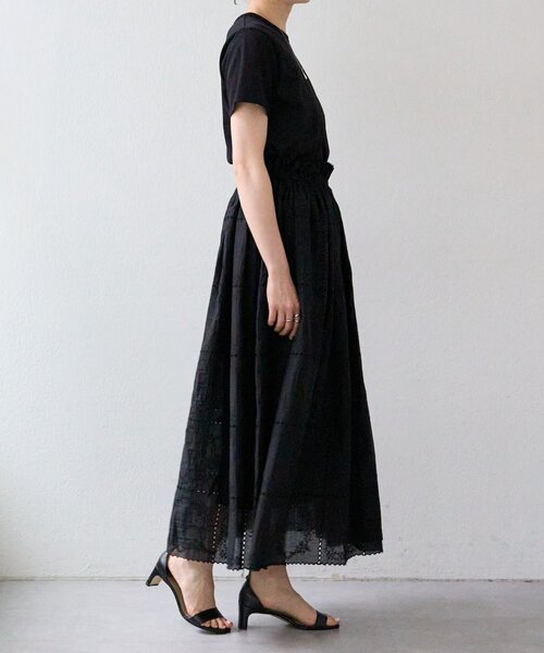 BEARDSLEY（ビアズリー）の「《HiROMITHiSTLE》スクエアフレームスカート（スカート・レディース・ベージュ/ブラック・FREE）」の10枚目の写真