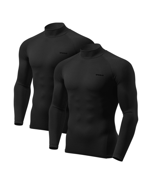 TESLA（テスラ）の「[2PACK]起毛ベースレイヤータートルネックTシャツ（その他トップス・メンズ・ブラック/マルチ/ウッドランド/ブラック×グレー・S/M/L/XL/2XL/XXX-LARGE）」の5枚目の写真