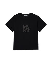 MARDMARD（マードマード）の「クラシックロゴクロップTシャツ-ブラック（Tシャツ/カットソー）」