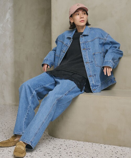 BEAUTY&YOUTH UNITED ARROWS（ビューティーアンドユースユナイテッドアローズ）の「【WEB限定】カーブ デニムパンツ（デニムパンツ・レディース・ダークグレー/ネイビー/ライトブルー・S/M/L）」の19枚目の写真