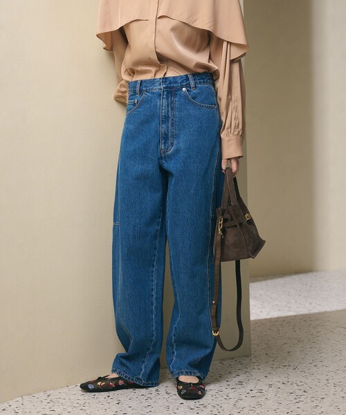 BEAUTY&YOUTH UNITED ARROWS（ビューティーアンドユースユナイテッドアローズ）の「【WEB限定】カーブ デニムパンツ（デニムパンツ・レディース・ダークグレー/ネイビー/ライトブルー・S/M/L）」の18枚目の写真