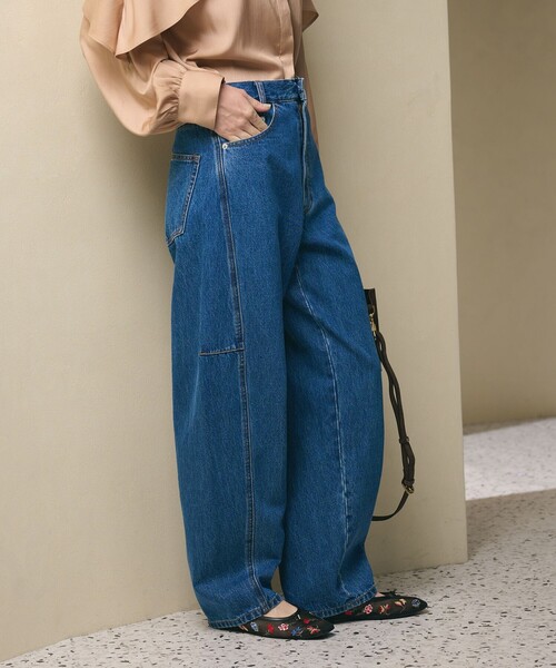 BEAUTY&YOUTH UNITED ARROWS（ビューティーアンドユースユナイテッドアローズ）の「【WEB限定】カーブ デニムパンツ（デニムパンツ・レディース・ダークグレー/ネイビー/ライトブルー・S/M/L）」の17枚目の写真