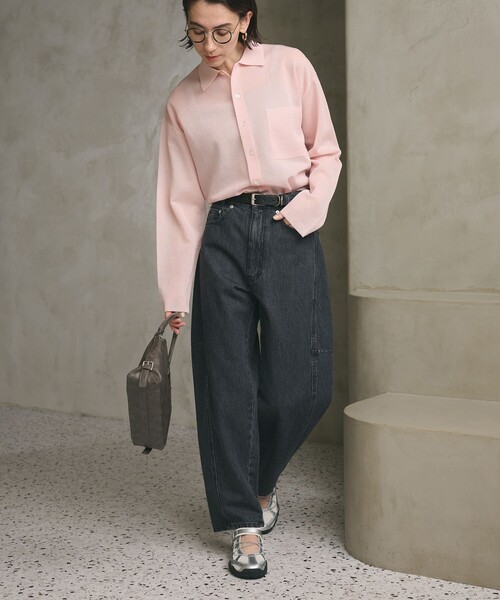 BEAUTY&YOUTH UNITED ARROWS（ビューティーアンドユースユナイテッドアローズ）の「【WEB限定】カーブ デニムパンツ（デニムパンツ・レディース・ダークグレー/ネイビー/ライトブルー・S/M/L）」の11枚目の写真