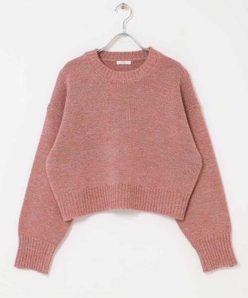 ITEMS URBANRESEARCH(アイテムズ アーバンリサーチ)の「ミックスヤーンニットプルオーバー(ニット/セーター・レディース・グリーン/チャコールグレー/レッド・FREE)」の10枚目の写真