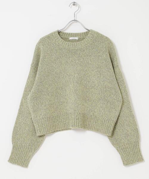 ITEMS URBANRESEARCH(アイテムズ アーバンリサーチ)の「ミックスヤーンニットプルオーバー(ニット/セーター・レディース・グリーン/チャコールグレー/レッド・FREE)」の21枚目の写真
