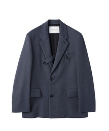 CULLNI | Faux Denim Slant Belt Tailored Jacket(テーラードジャケット)