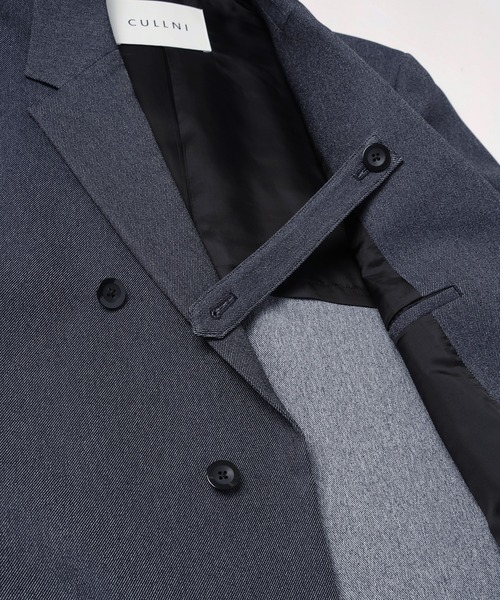 CULLNI(クルニ)の「Faux Denim Slant Belt Tailored Jacket(テーラードジャケット・メンズ・ネイビー/ブルー/ブラック・1/2/0)」の8枚目の写真