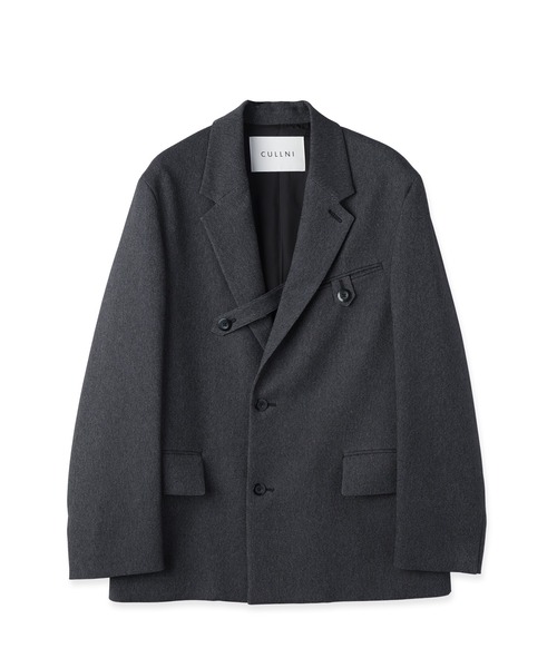 CULLNI(クルニ)の「Faux Denim Slant Belt Tailored Jacket(テーラードジャケット・メンズ・ネイビー/ブルー/ブラック・1/2/0)」の18枚目の写真
