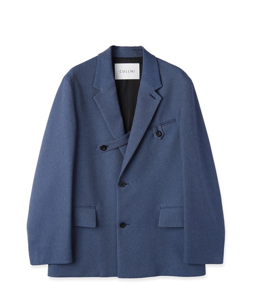 CULLNI(クルニ)の「Faux Denim Slant Belt Tailored Jacket(テーラードジャケット・メンズ・ネイビー/ブルー/ブラック・1/2/0)」の19枚目の写真