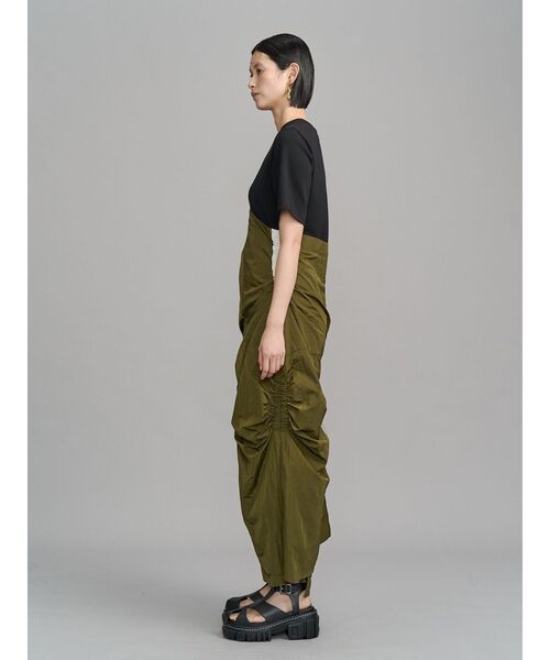 UN3D.（アンスリード）の「CURVE GATHER DOCKING OP / カーブギャザードッキングワンピース（ワンピース・レディース・ブラック/その他1・38/36）」の4枚目の写真