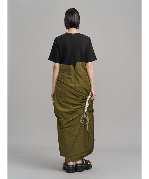 UN3D.（アンスリード）の「CURVE GATHER DOCKING OP / カーブギャザードッキングワンピース（ワンピース・レディース・ブラック/その他1・38/36）」の5枚目の写真