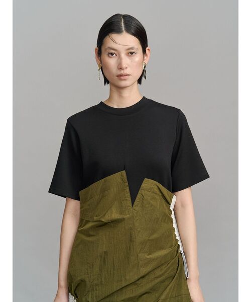 UN3D.（アンスリード）の「CURVE GATHER DOCKING OP / カーブギャザードッキングワンピース（ワンピース・レディース・ブラック/その他1・38/36）」の7枚目の写真