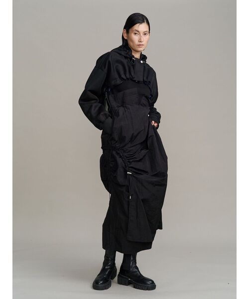 UN3D.（アンスリード）の「CURVE GATHER DOCKING OP / カーブギャザードッキングワンピース（ワンピース・レディース・ブラック/その他1・38/36）」の13枚目の写真