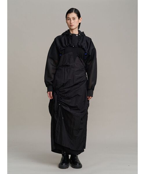 UN3D.（アンスリード）の「CURVE GATHER DOCKING OP / カーブギャザードッキングワンピース（ワンピース・レディース・ブラック/その他1・38/36）」の17枚目の写真