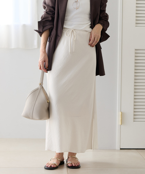 アンティークサテン イージースカート（スカート）｜IENA（イエナ）の